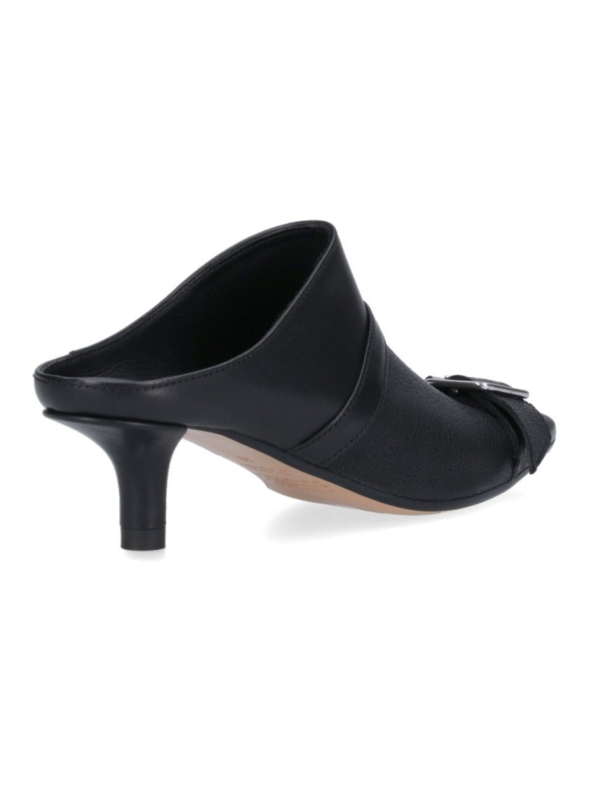 Mm6 Maison Margiela Rider 50mm Pointed-toe Mules In Black