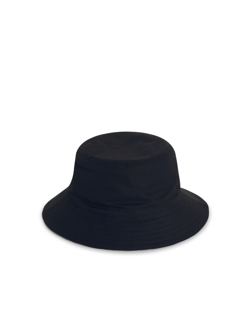 Burberry Reversible Logo-embroidered Twill Bucket Hat In Black