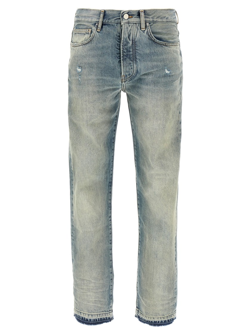 Amiri Released Hem Jeans In Blue