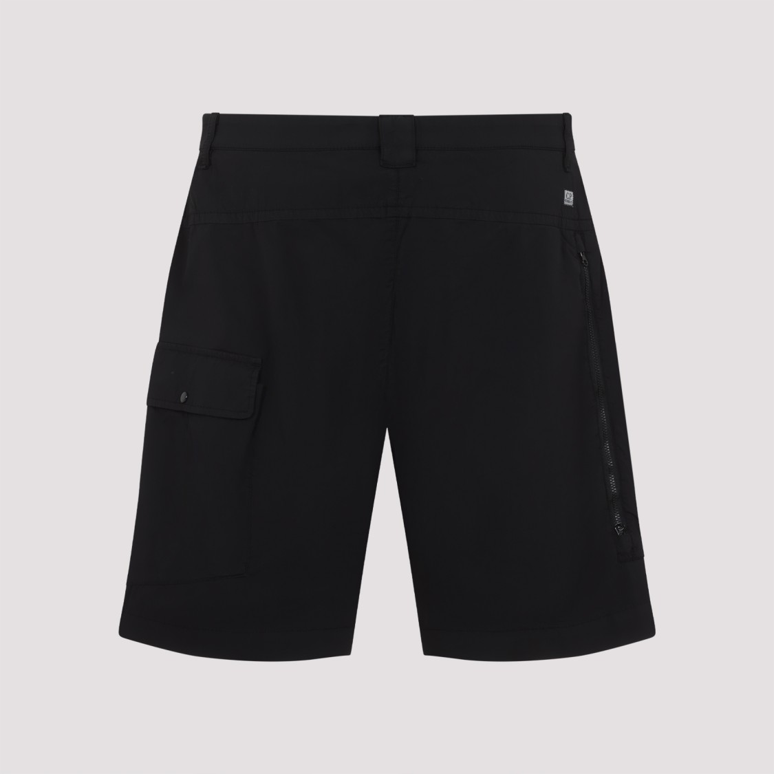 C.p. Company Bermuda Shorts With Stretch Cotton Blend In Black