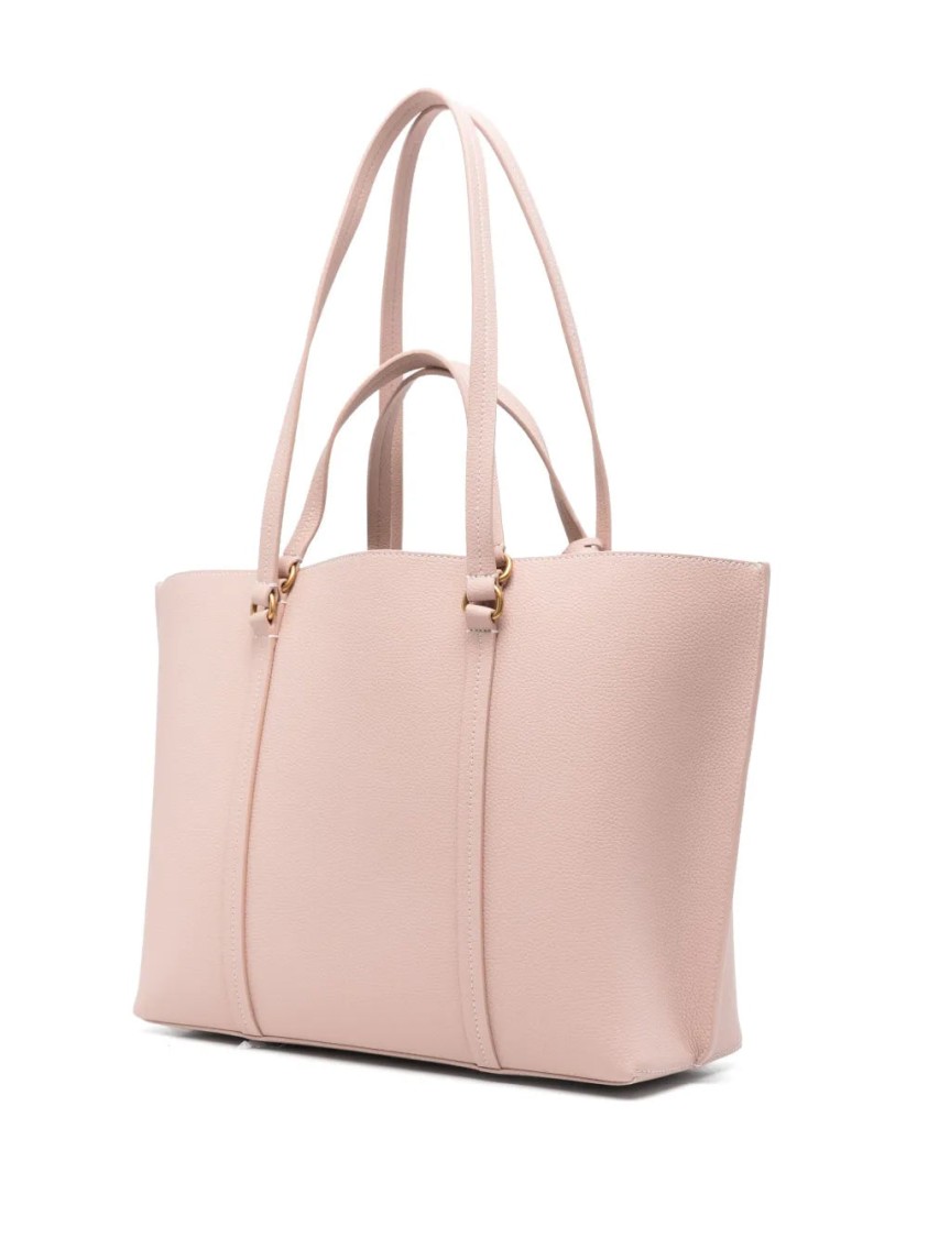 Pinko Large Love-birds Tote Bag In Pink