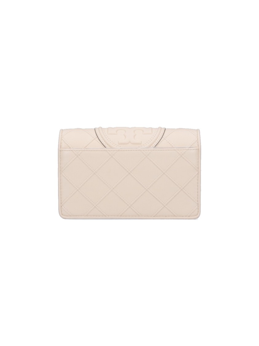 Tory Burch Fleming' Chain Wallet – Ivory In Neutrals