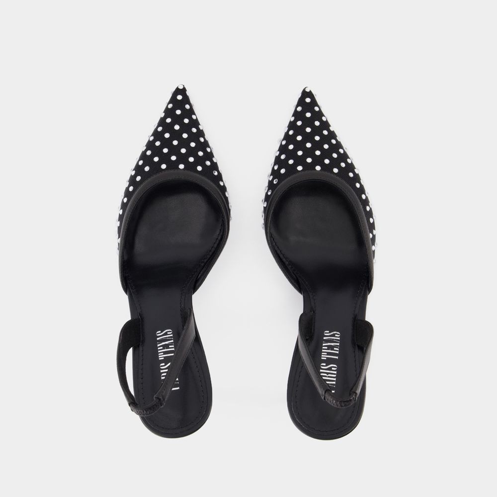 Shop Paris Texas Lidia Slingback 70 Pumps - Synthetic - Black