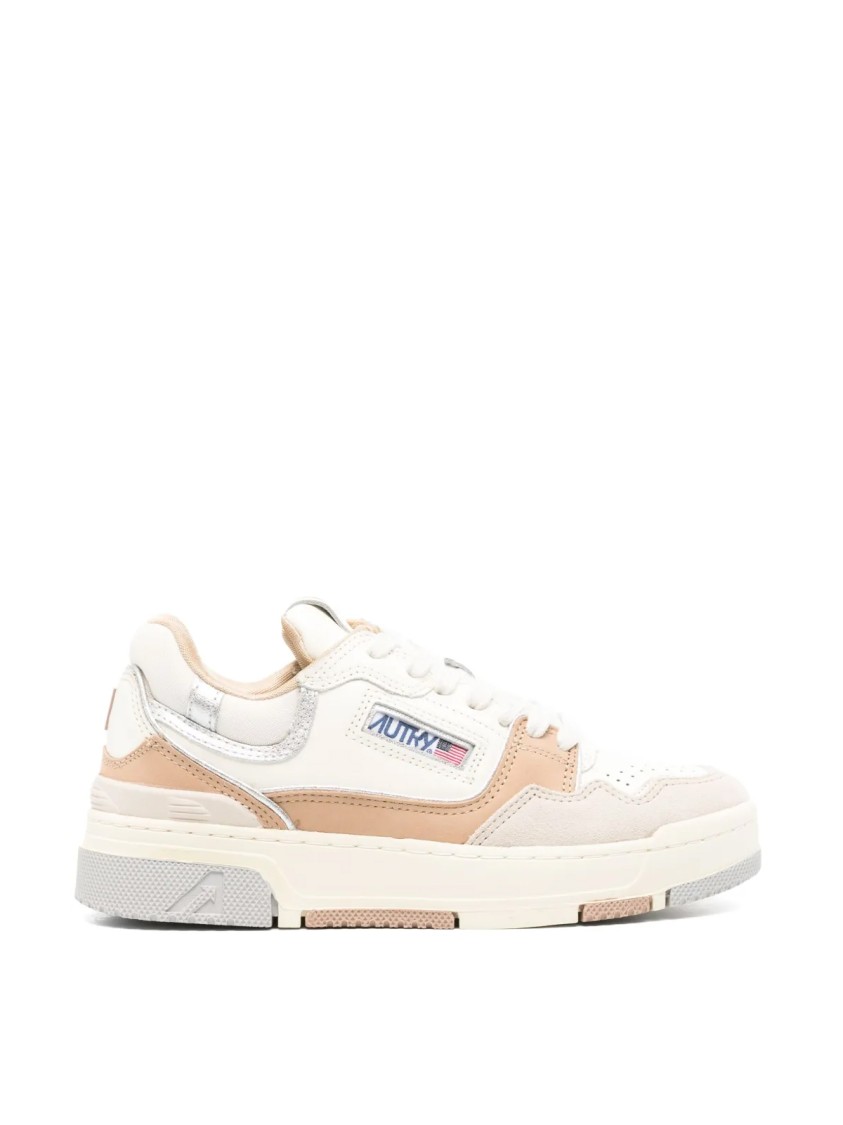 Autry Calf Leather Clc Sneakers In Neutral
