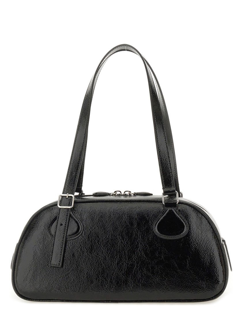 Courrèges Shoulder Bags With Adjustable Strap And Top Handle In Black