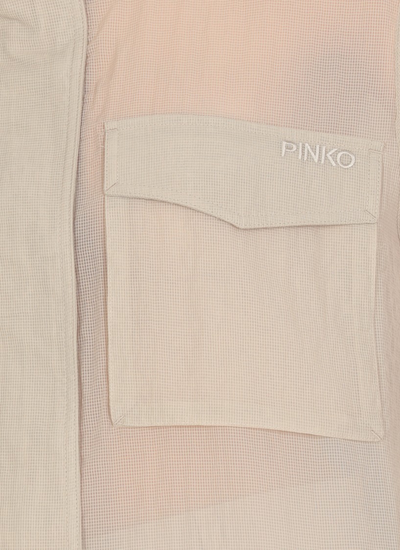 Shop Pinko Grey High Neck Sleeveless Gilet
