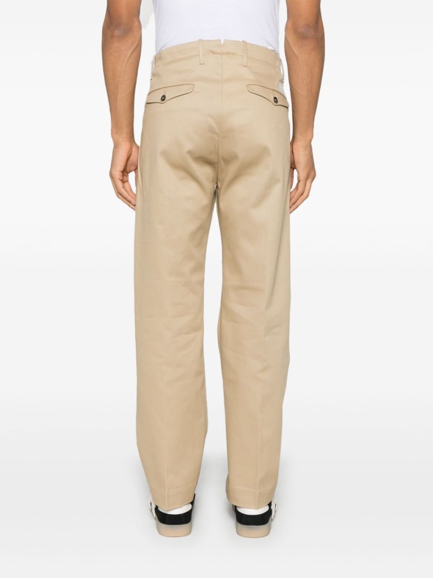 Nine In The Morning Sand Beige Chino Pants With Button Fly In Neutrals