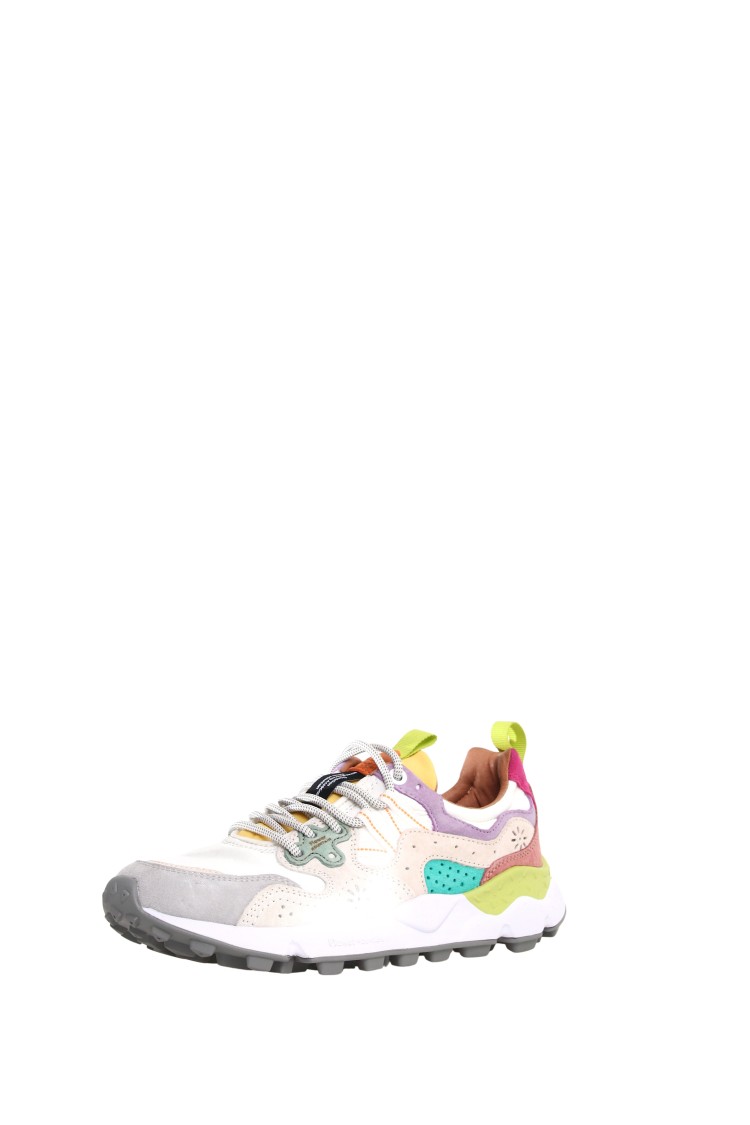 Flower Mountain Multicolored Suede And Technical Fabric Sneakers