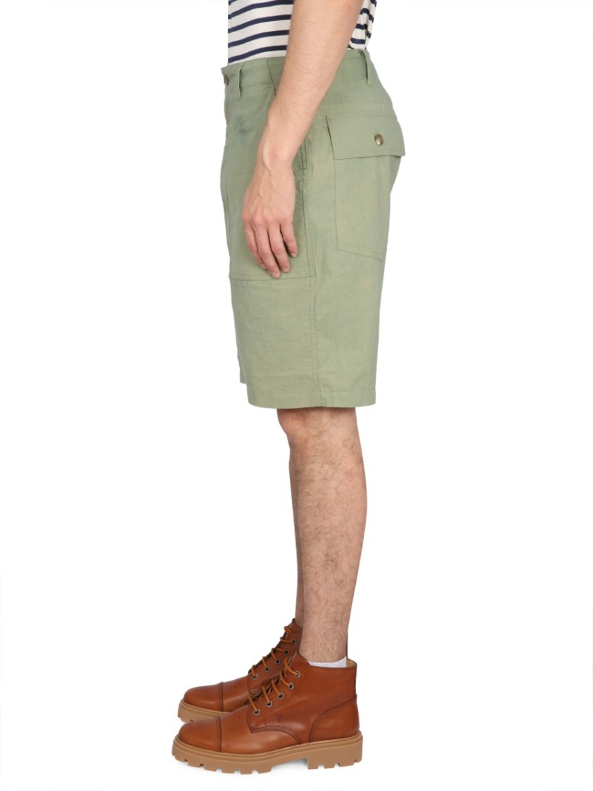 Engineered Garments Button Closure Bermuda Shorts