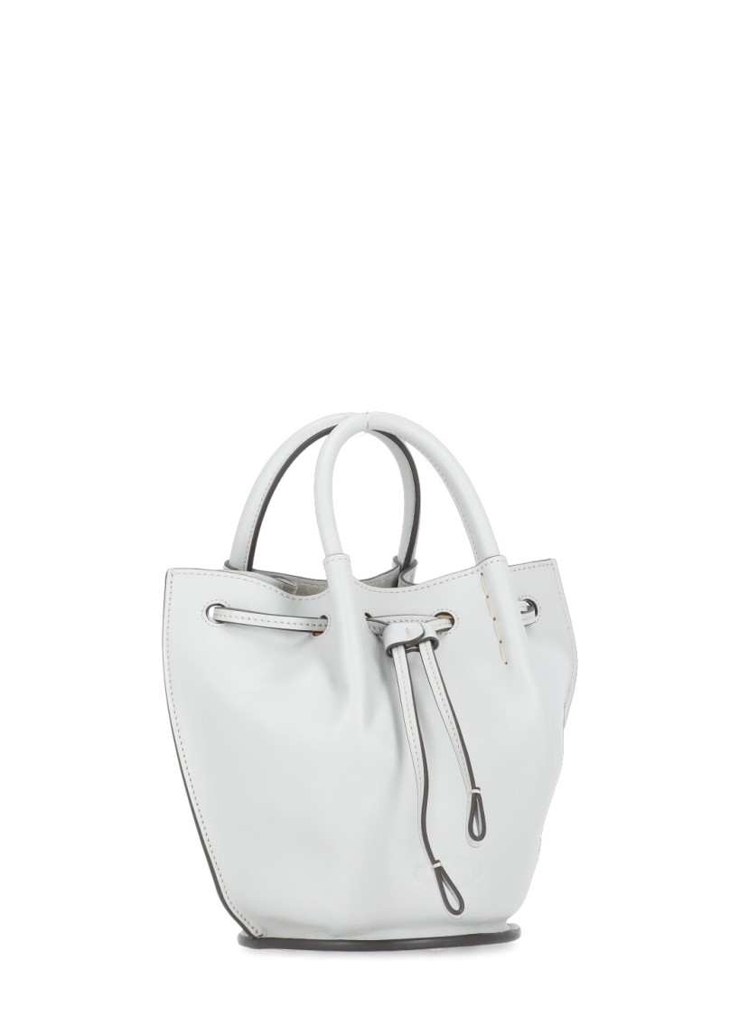 Tod's Light Blue Leather Bucket Bag In Blue