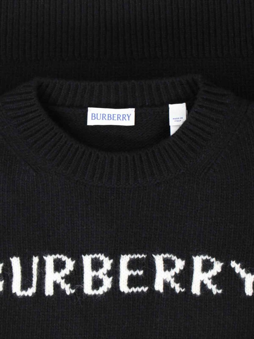 Shop Burberry Ekd' Sweater – Black