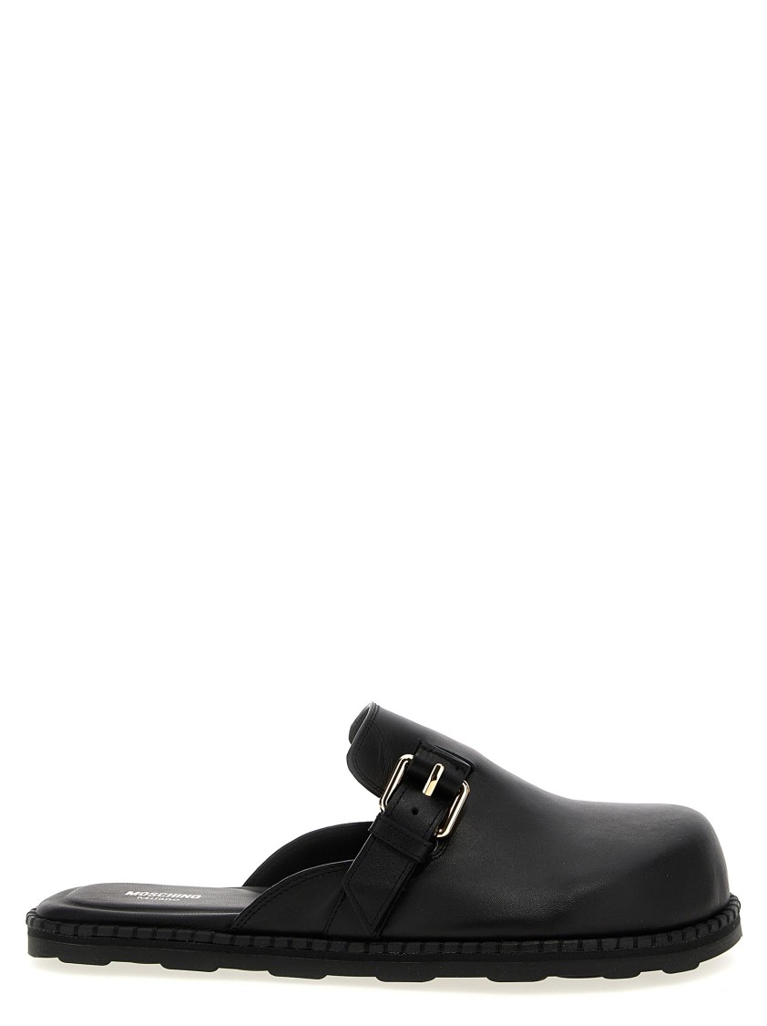 サンダル Moschino 'Birky' sabots Moschino 'birky' Sabots In Black | ModeSens
