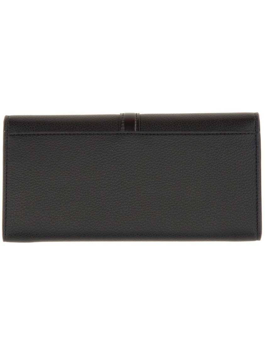 Stella Mccartney "ryder" Wallet With Flap In Black