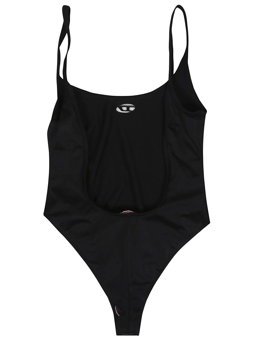 Diesel One-piece Swimwear With Round Neckline And Deep Back Cut