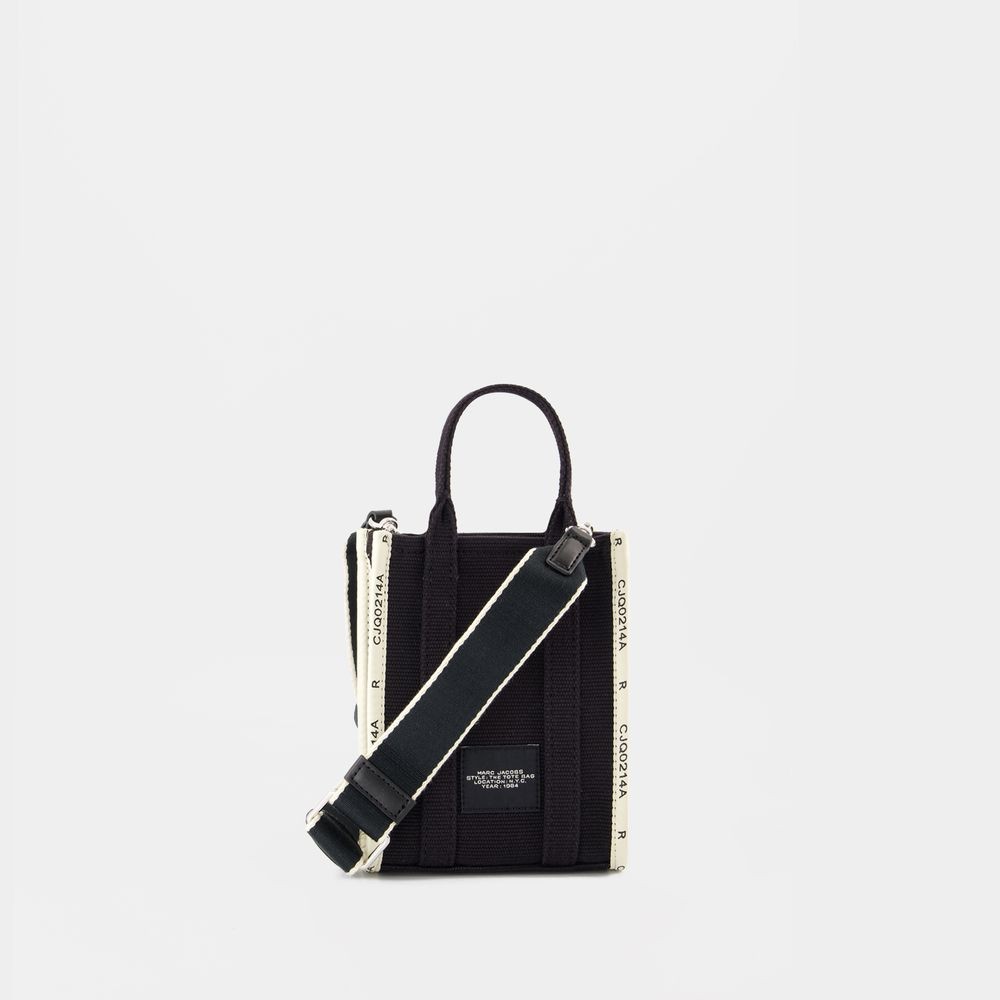 MARC JACOBS MARC JACOBS THE CROSSBODY TOTE - COTTON - BLACK