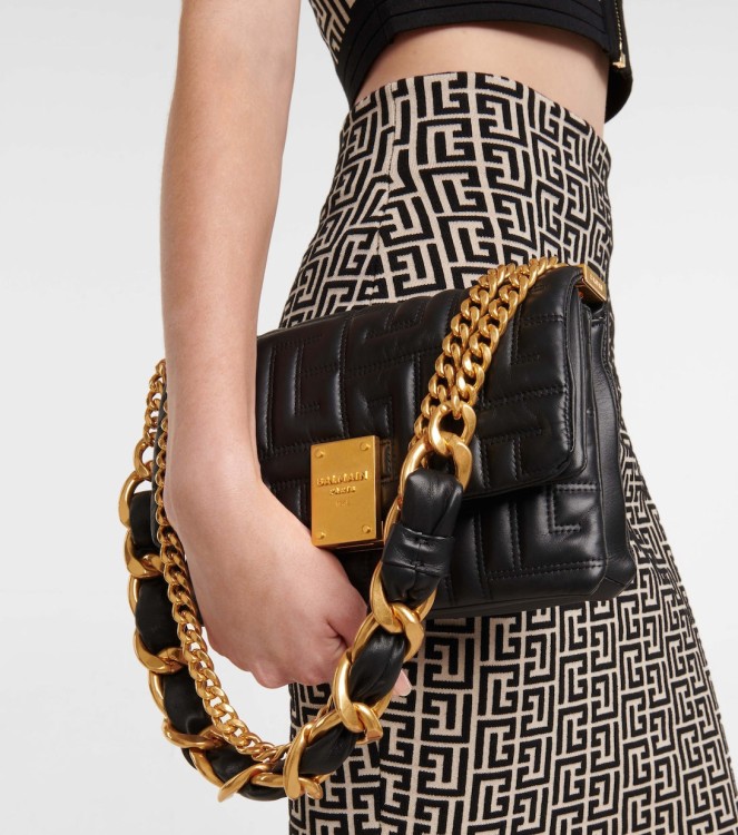BALMAIN スモル1945ソフトハック DN0FD871LETF 0DA Balmain 1945 Soft Moon Shoulder Bag | Black | FARFETCH
