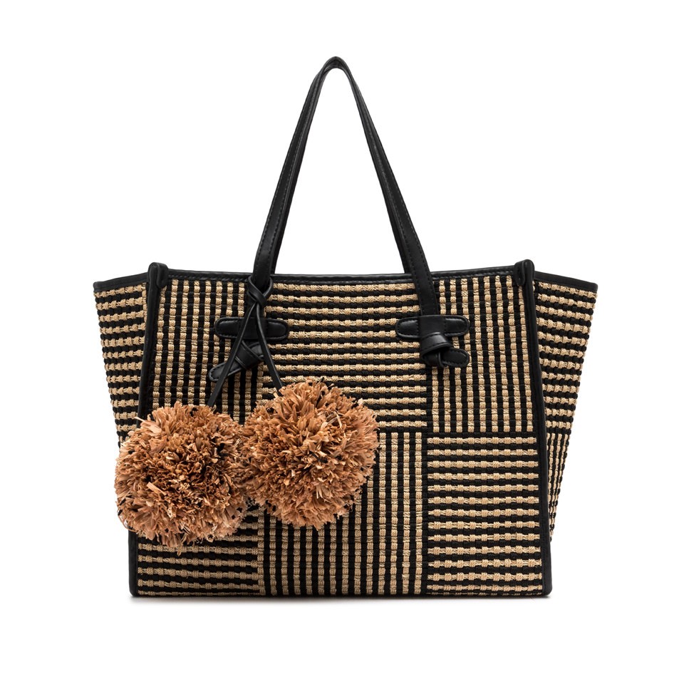 Gianni Chiarini Marcella Hand-woven Fabric Tote Bag