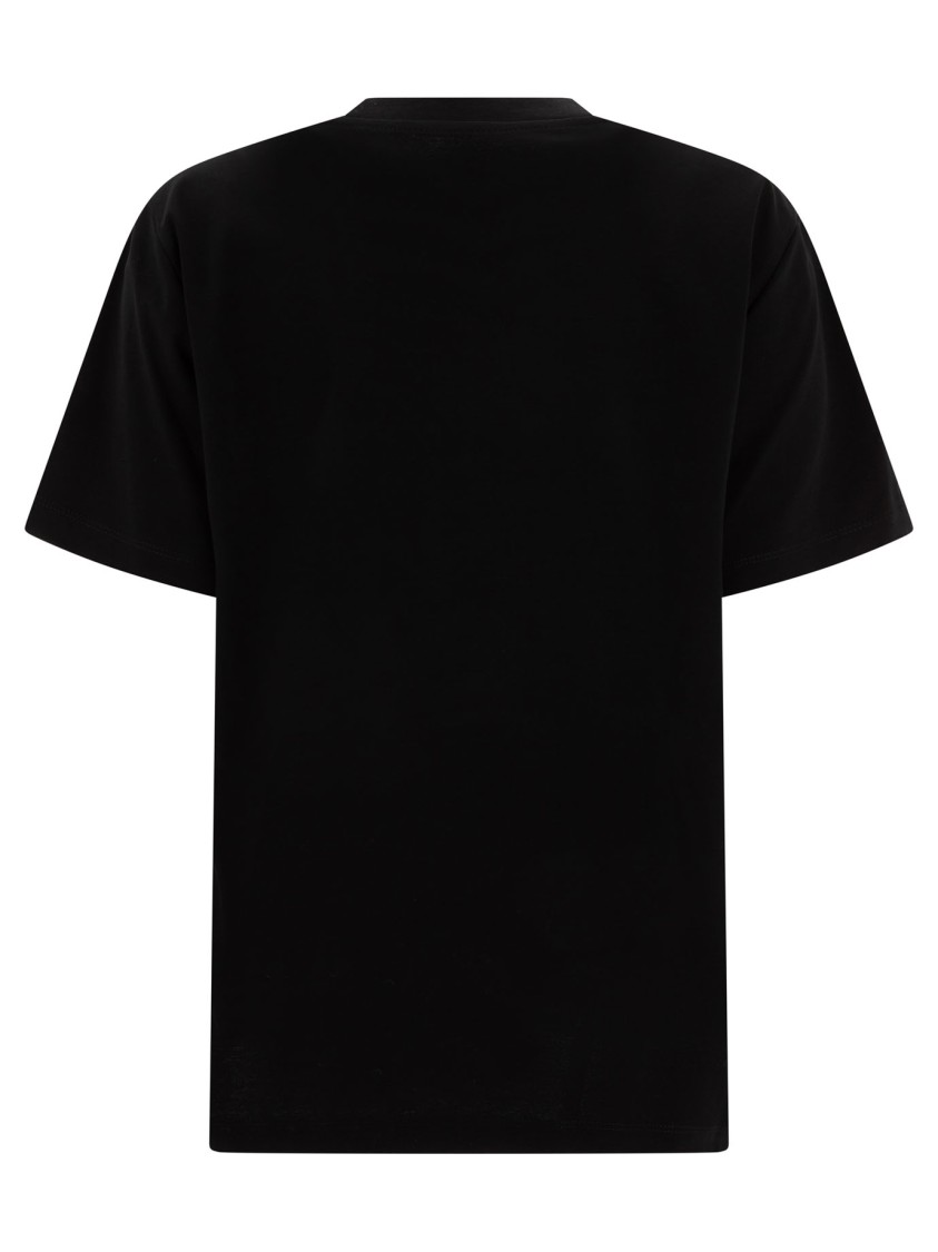 Mcm Laurel Embroidered Jersey T-shirt In Black