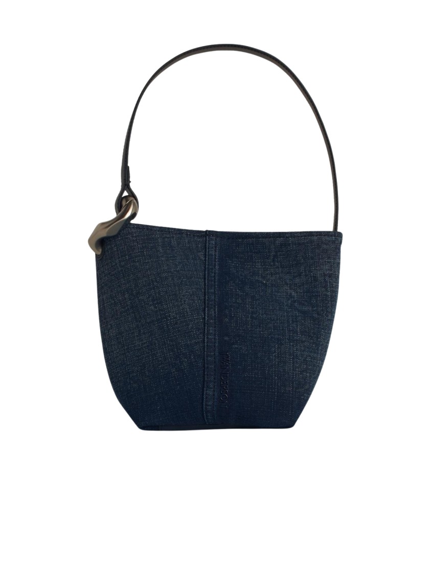 J.W. Anderson Corner' Bucket Bag In Blue Denim