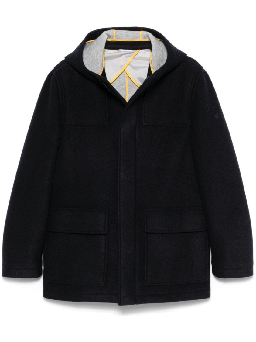 Manuel Ritz Hooded Jacket In Blue