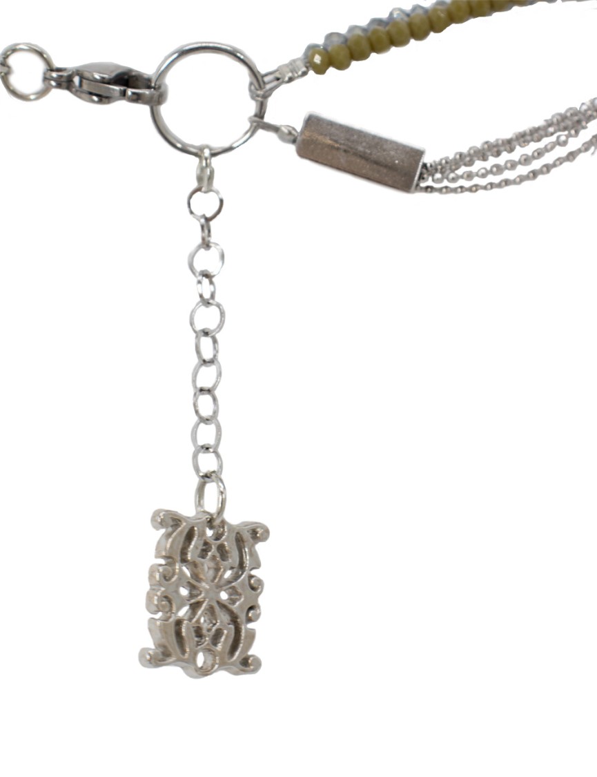 Panicale Layered Earth-toned Beaded Necklace With Unique Clasp