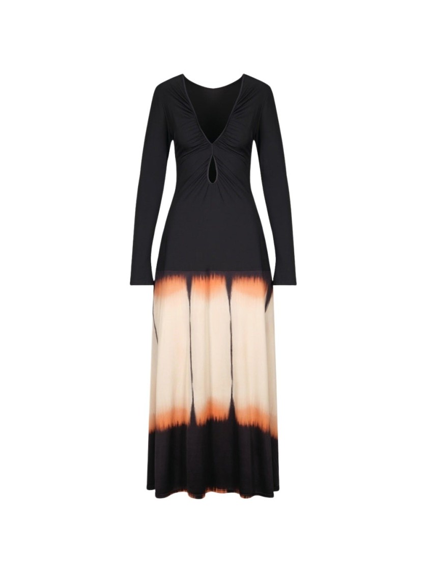 Shop Johanna Ortiz Dibujo Simbolico Ankle Dress In Black
