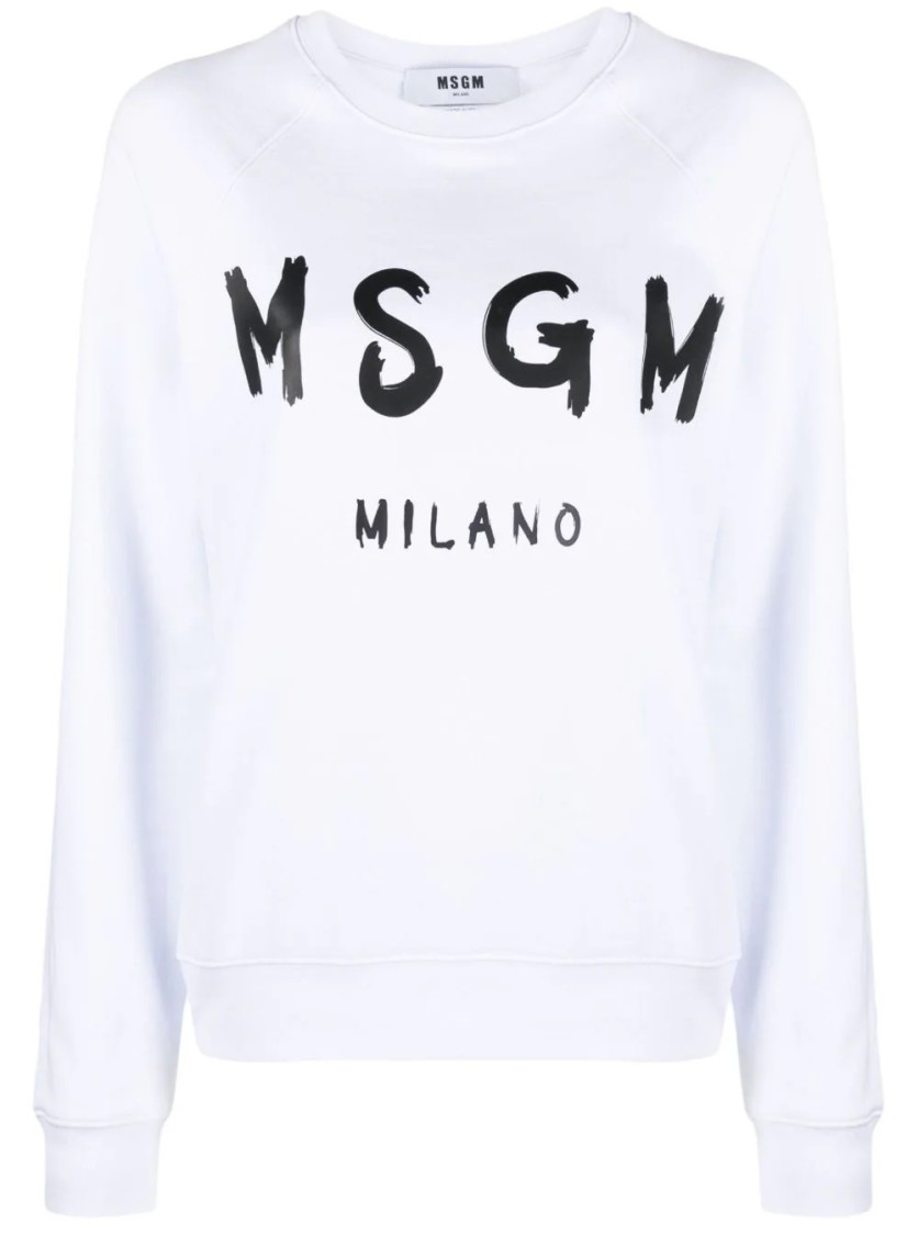 Msgm Relaxed-fit Sweatshirt With Bold Graphic Print