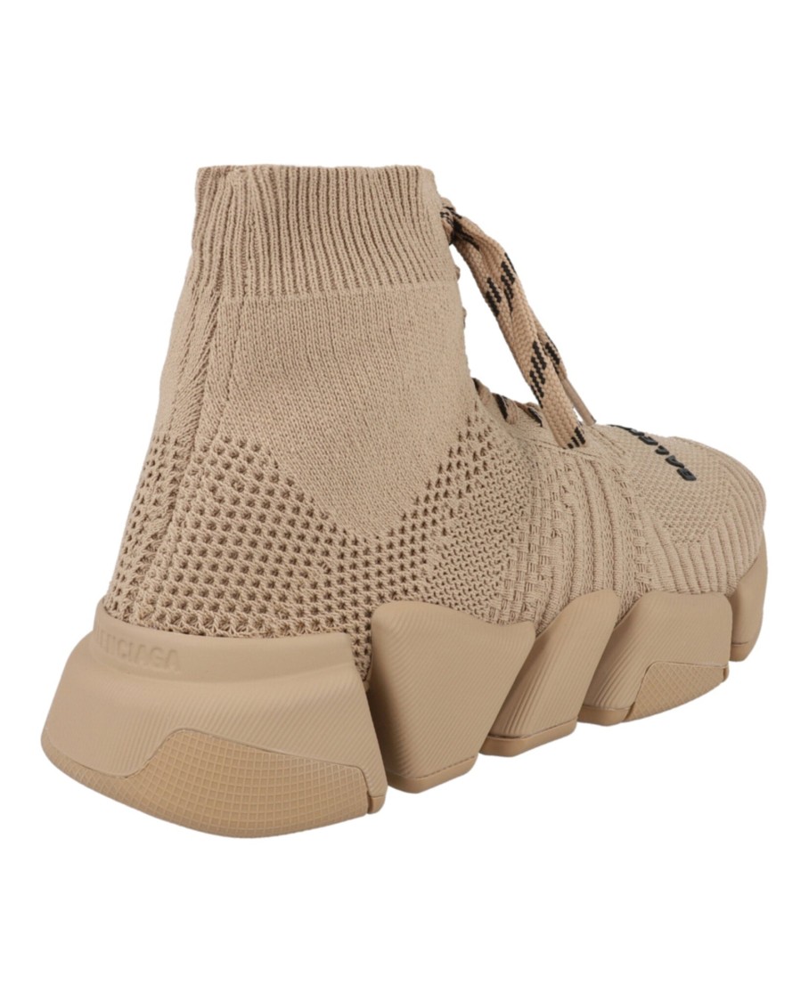 Balenciaga Speed 2 0 Lace Up Sneaker In Gold
