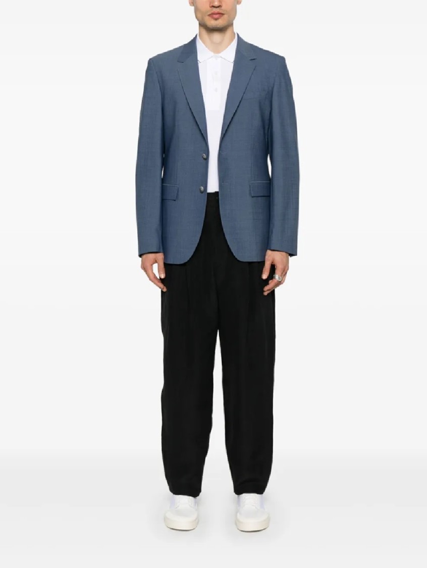 Hugo Boss Tailored Blazer With Notch Lapel In Blue