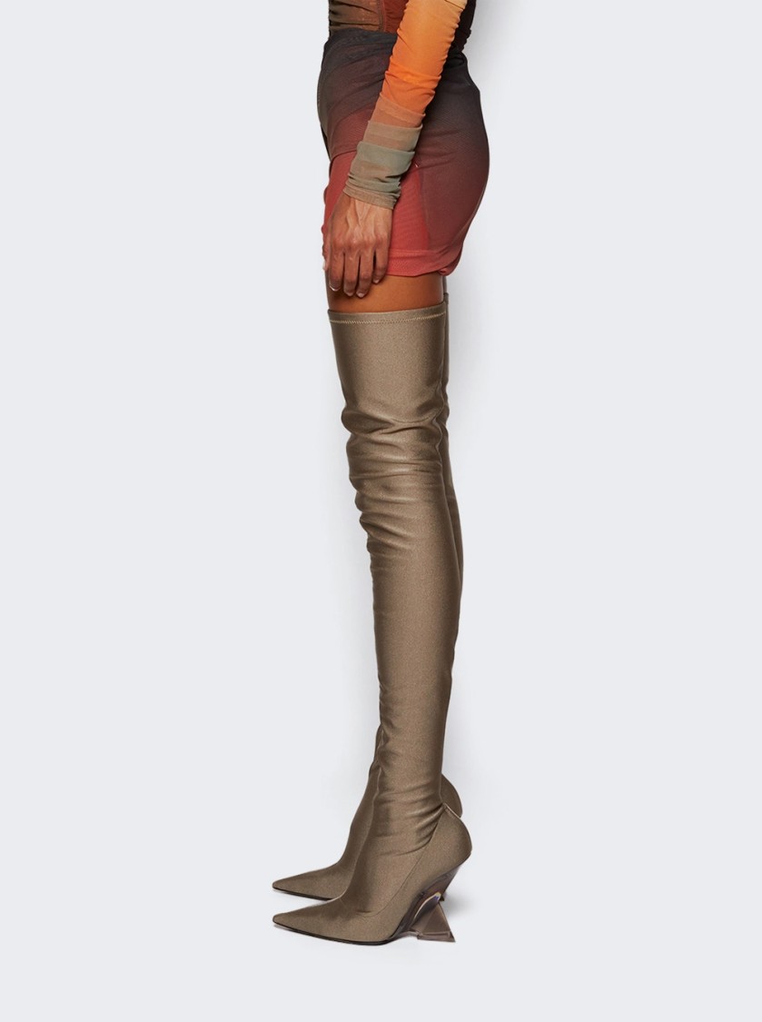 Attico The Ombre Mini Skirt With Ruched Detailing