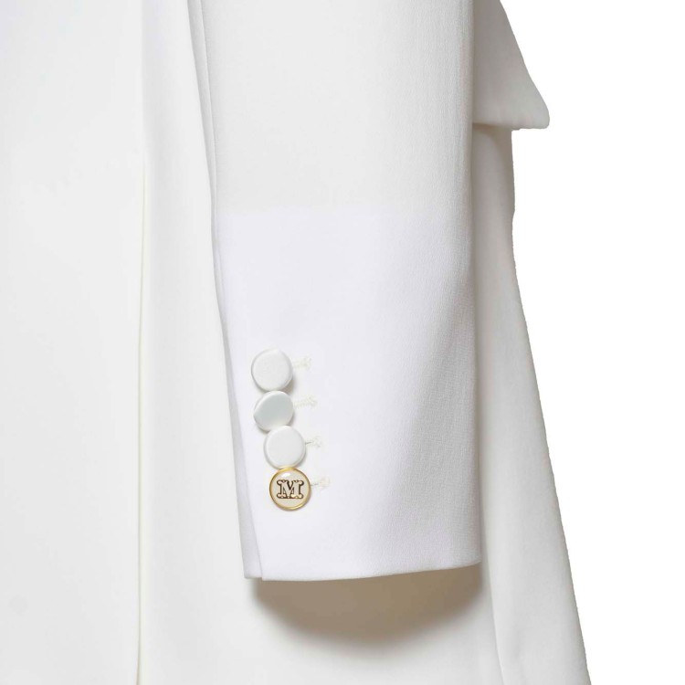 ボトムスその他 Max Mara Plinio Smoking Jacket In Off-White Cady Max Mara Plinio Smoking Jacket In Off-White Cady Blazer