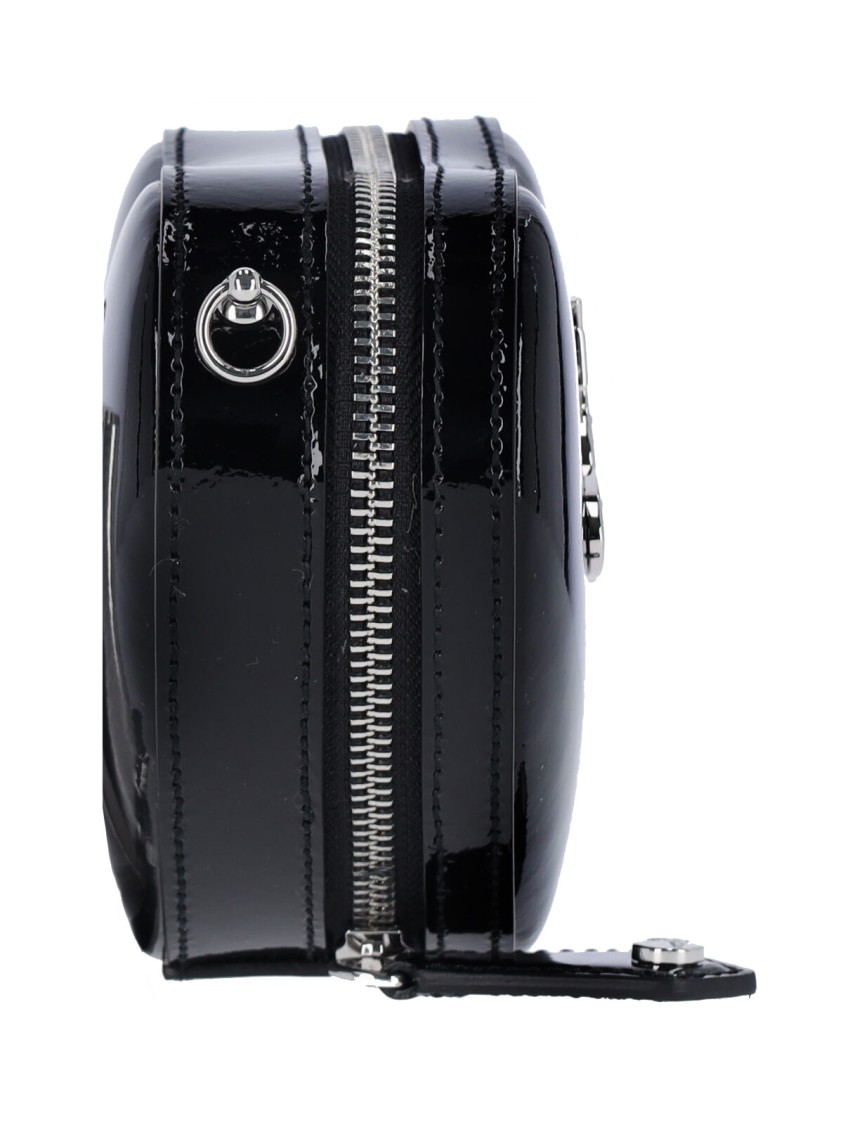 Vivienne Westwood Heart Shape Cross-body Bag With Adjustable Strap In Black