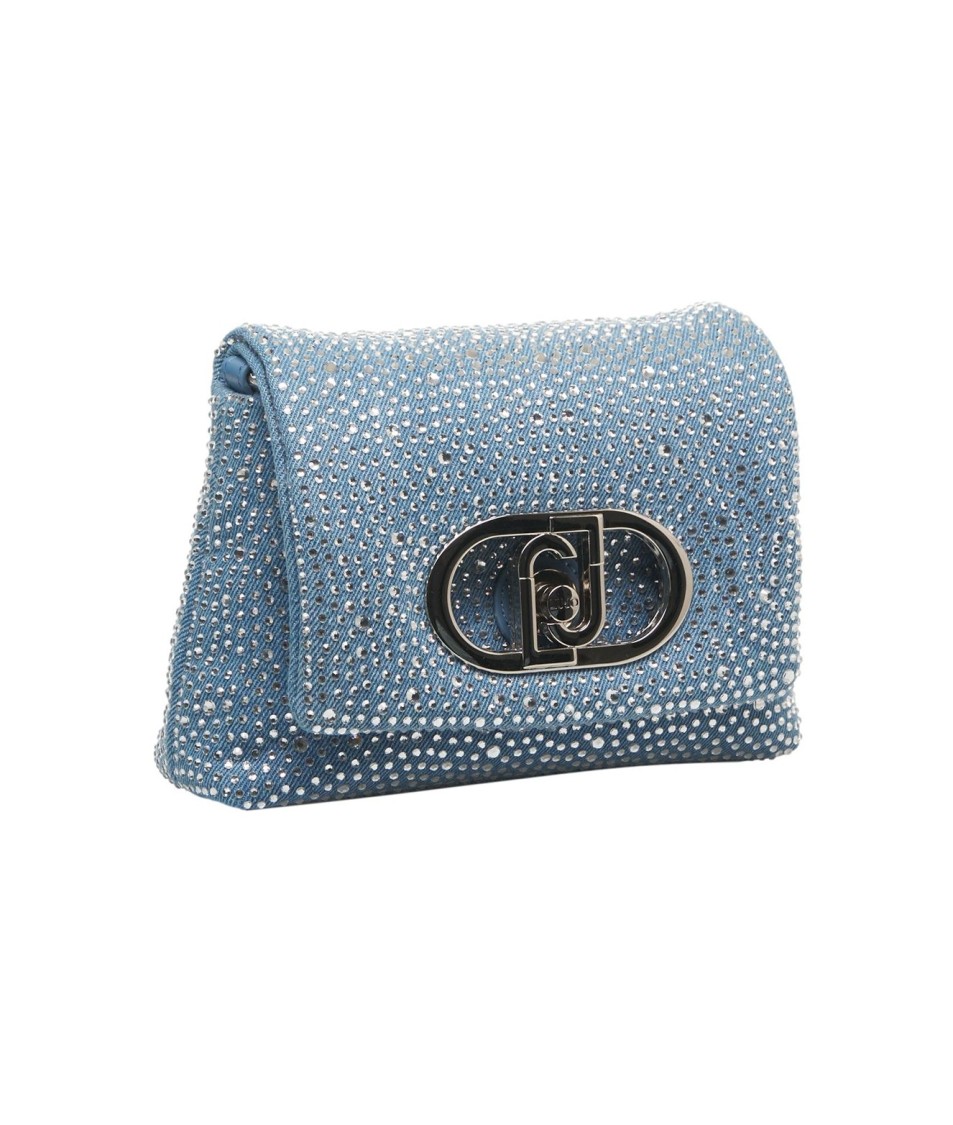 Liu •jo Liu Jo Lapuffy' Shoulder Bag With Rhinestones
