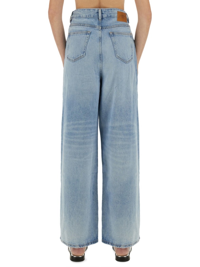 デニム・ジーパン Ganni Baggy Jeans In Light Blue Wash Ganni Baggy Jeans In Light Blue Wash | ModeSens
