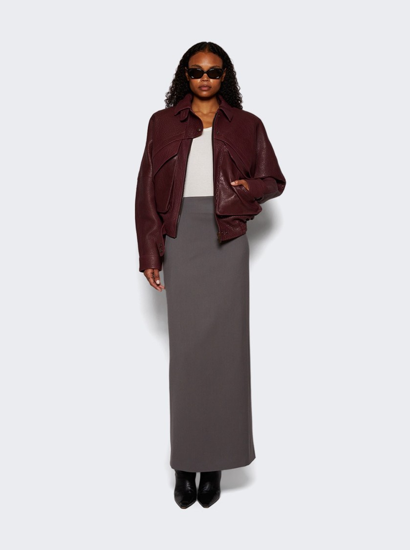 Wardrobe.nyc Column Maxi Skirt In Gray