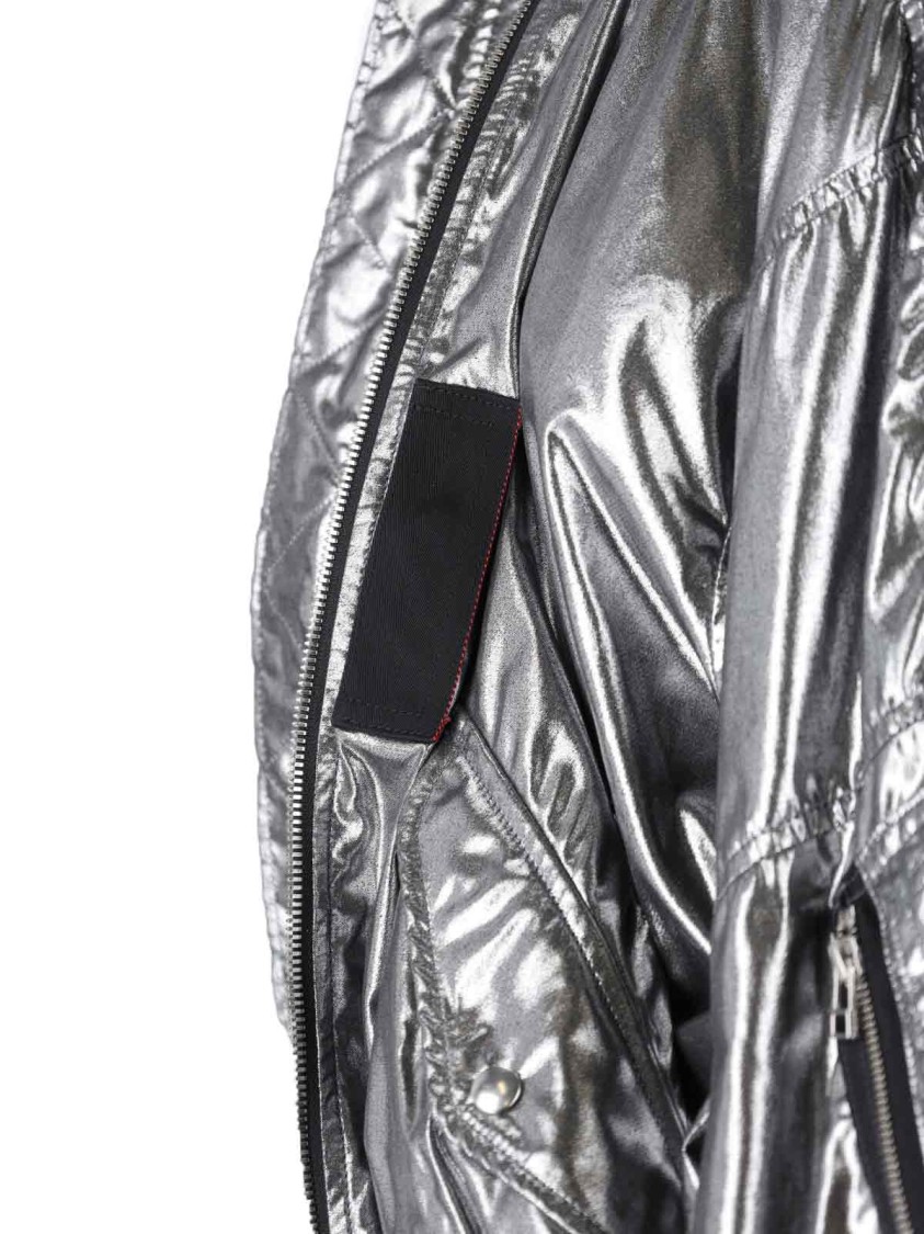 Junya Watanabe Casual Jacket With Elasticated Hem And Metallic Finish
