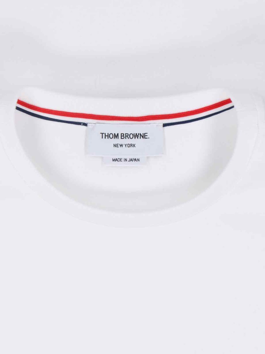 Thom Browne Rwb Stripe Cotton T-shirt
