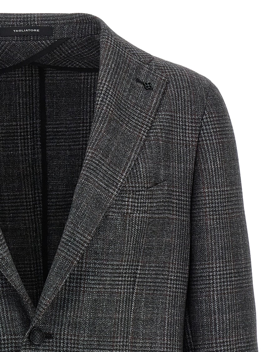 Tagliatore Blazer Check Pattern Front Pockets