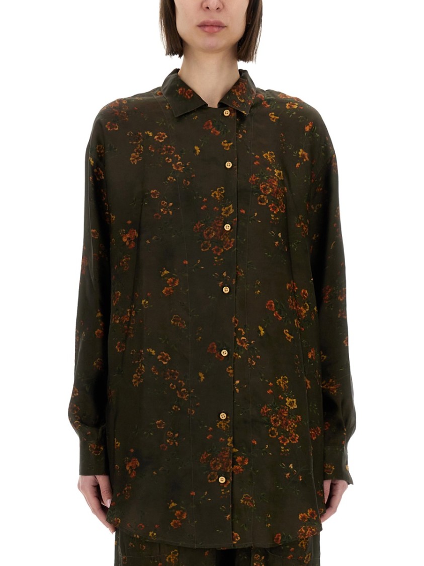 Shop Uma Wang "tyesha" Shirt In Green
