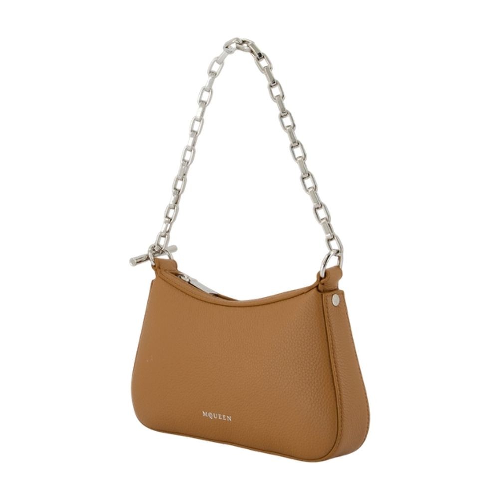 Alexander Mcqueen T Bar Mini Handbag In Brown
