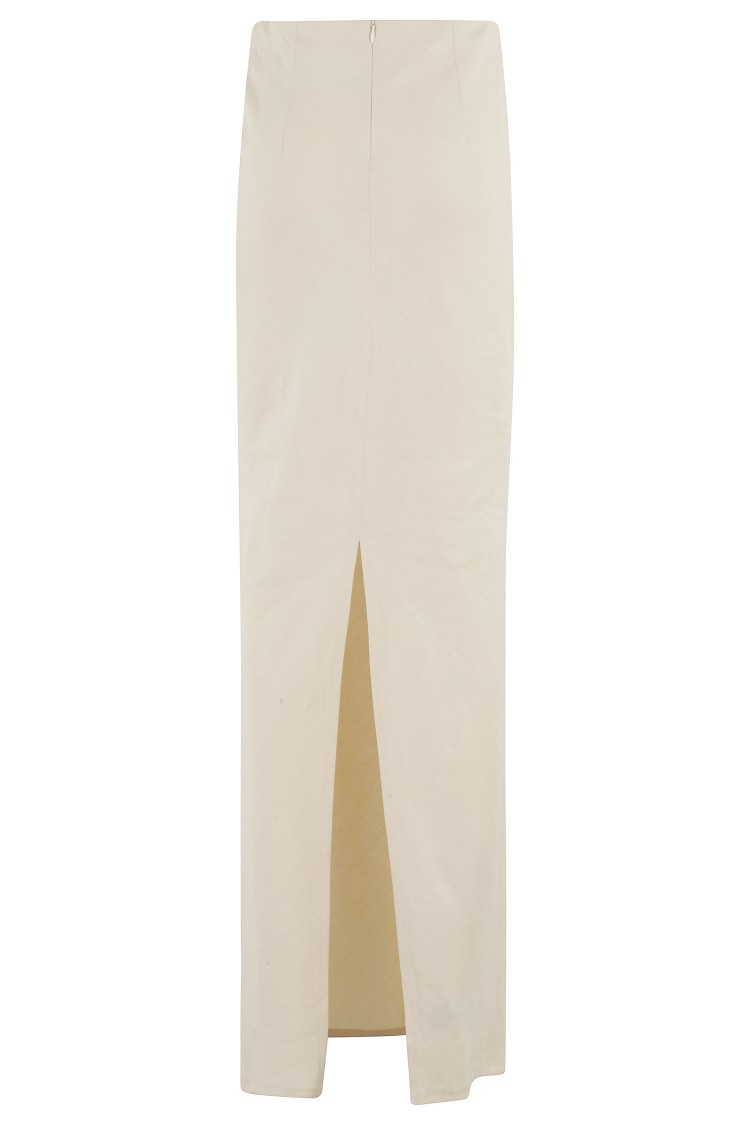 Shop Erika Cavallini Shirley Linen Midi Skirt