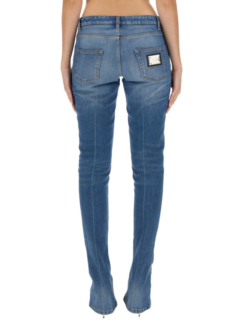 Dolce & Gabbana Skinny Fit Jeans In Blue