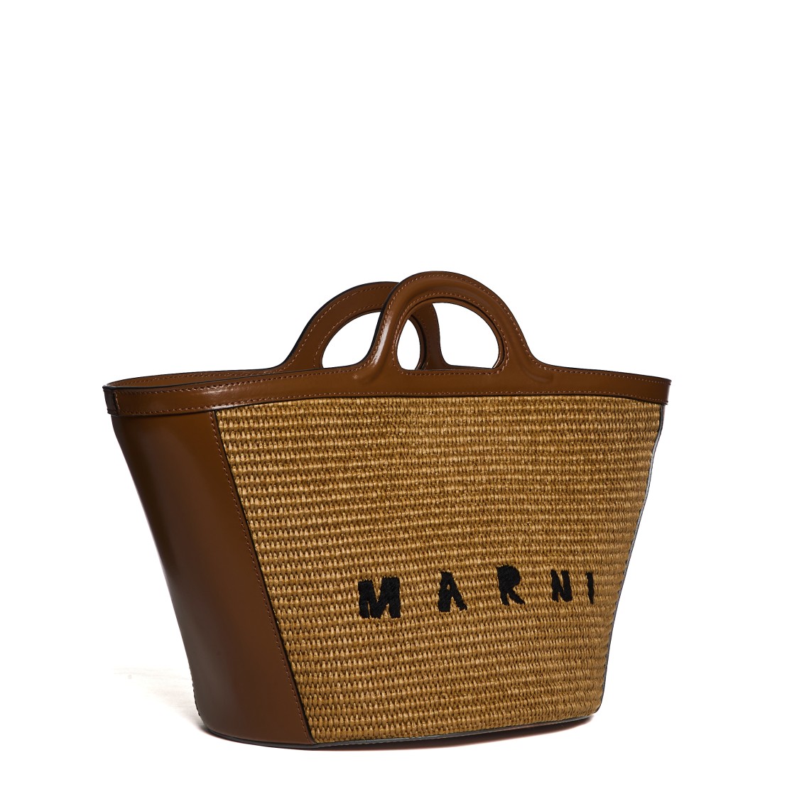 Shop Marni Small Tropicalia Bag In Brown