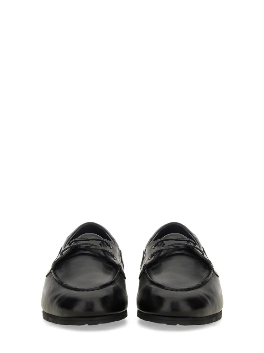 Bally Smooth Leather Loafers With Decorative Lacing