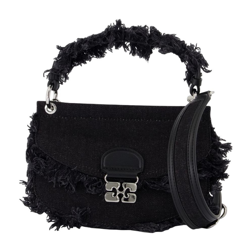 Ganni Apo G Mini Crossbody - Cotton - Black