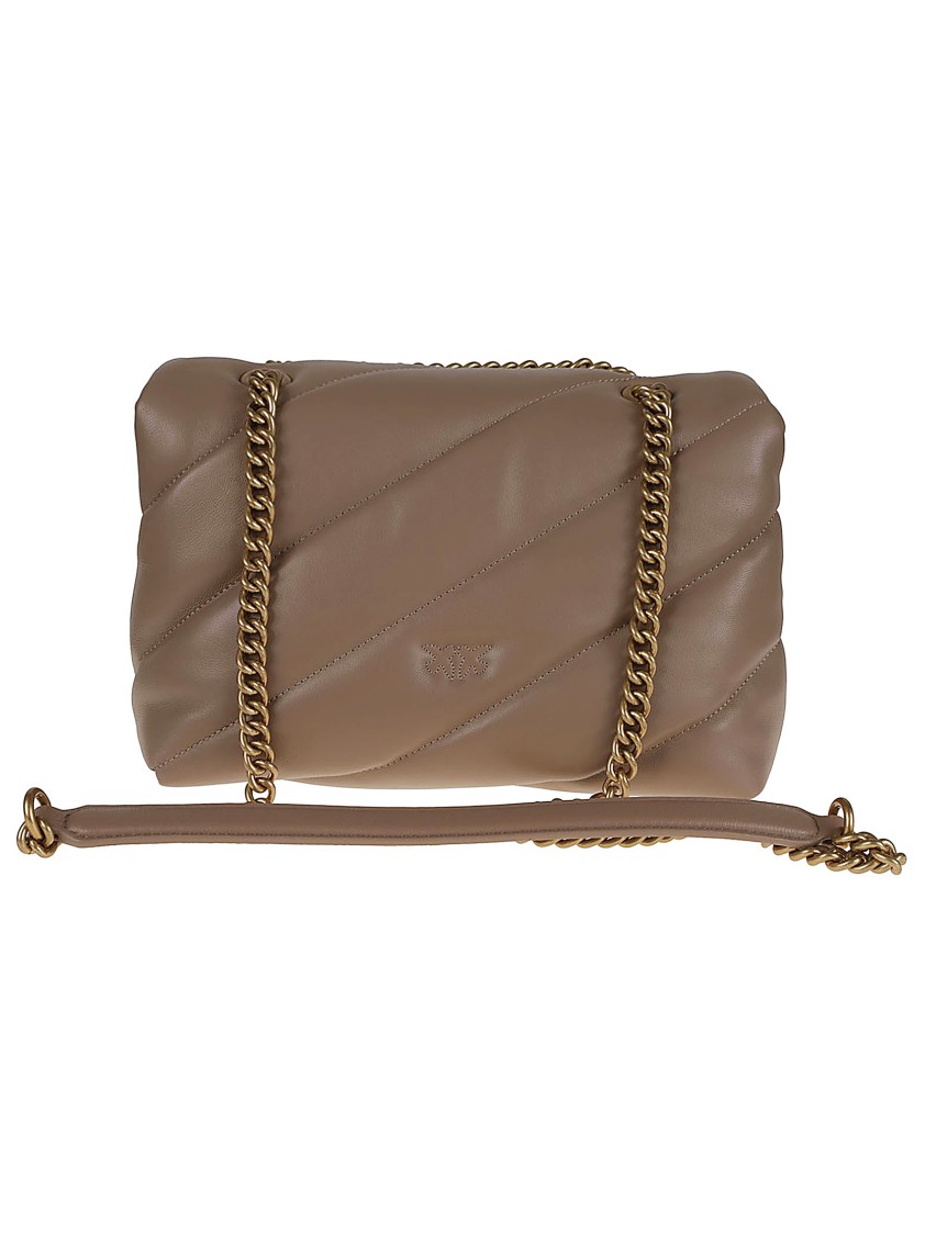 Pinko Love Puff Classic Cl Sheep Nap In Brown