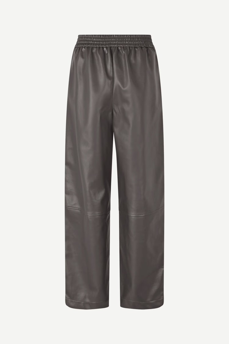 Samsoe & Samsoe Samsoe Samsoe Loose Fit Grey Trousers With Elongated Leg