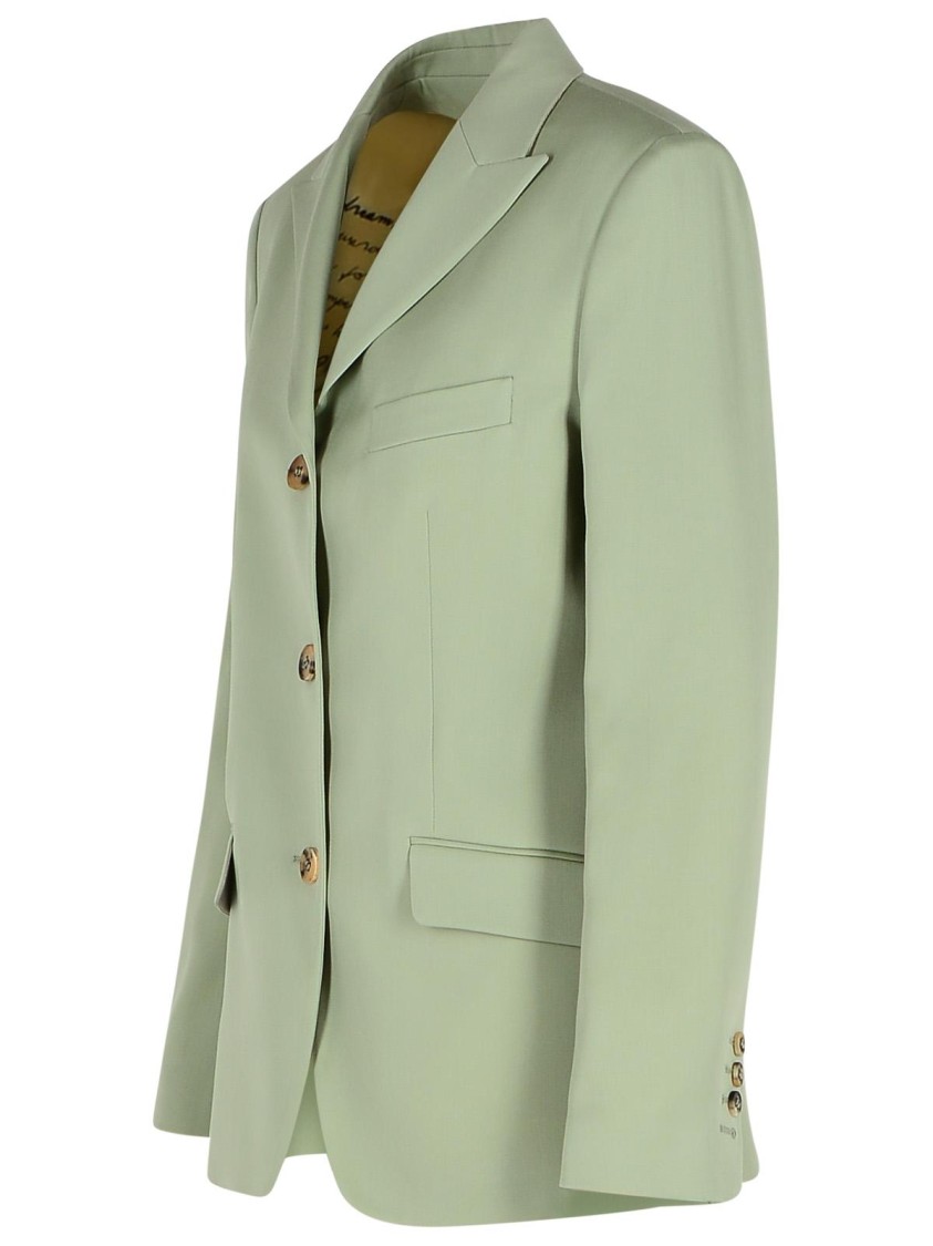 Golden Goose Women's Blazer Jacket In Sage-green Wool In Green