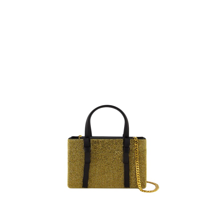 トートバッグ Kara Bow Midi Shopper Bag - Mesh - Gold Kara Bow Midi Shopper Bag - Mesh - Gold Tote Bag | THE LIST