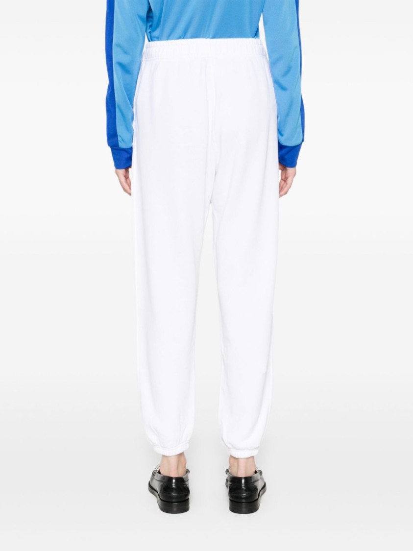 Shop Polo Ralph Lauren Relaxed Fit White Trousers With Elastic Waistband